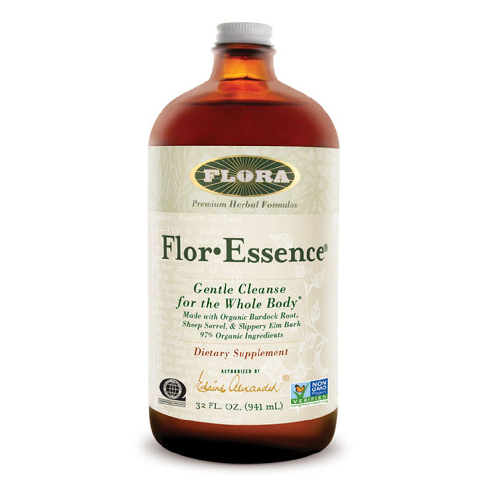 Flora Flor Essence Gentle Detox Liquid, 32 Oz